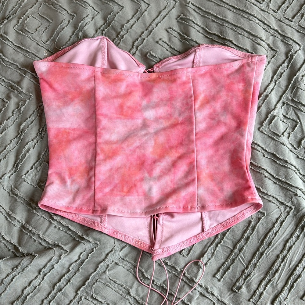 Pink Strapless Top - Picture 2 of 2